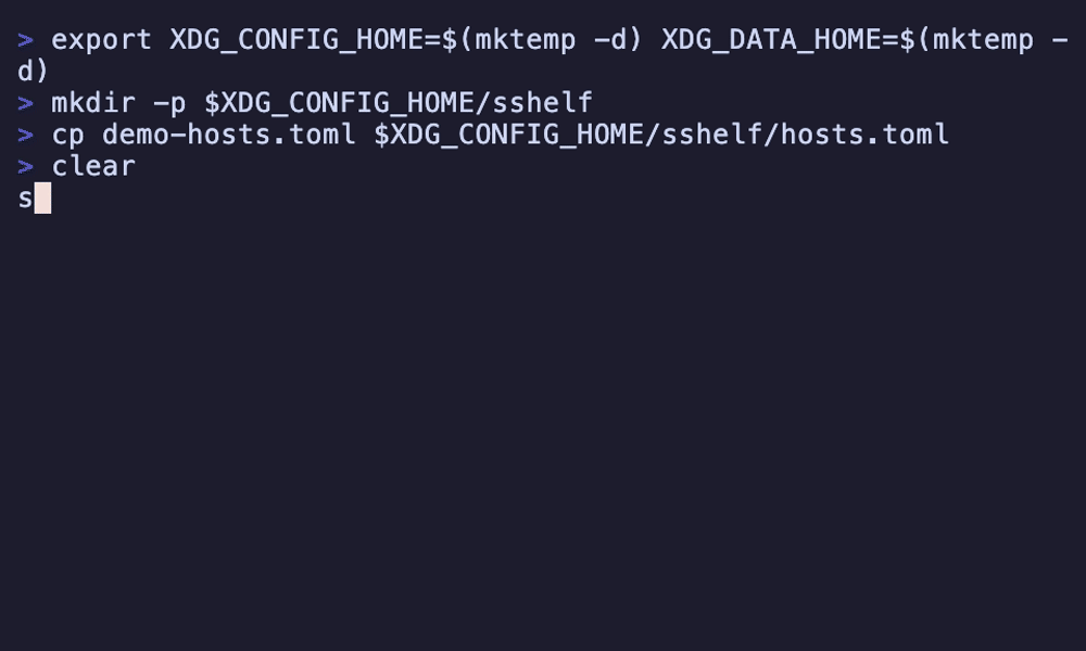 max-rh/sshelf: fast terminal UI for managing and connecting to SSH hosts