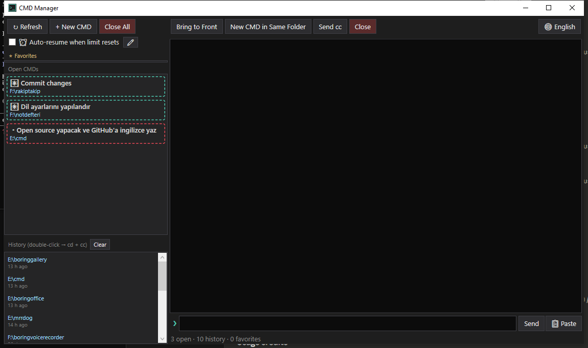minerd/CmdManager: windows WPF utility for monitoring and remote-controlling cmd.exe windows that run