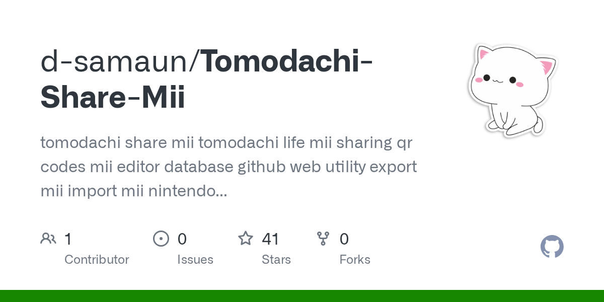 d-samaun/Tomodachi-Share-Mii: more Miis — the better the island