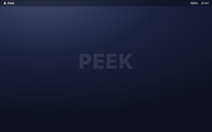 casi-3/peek: on first launch a setup window opens automatically and asks for your Frigate host and MQTT