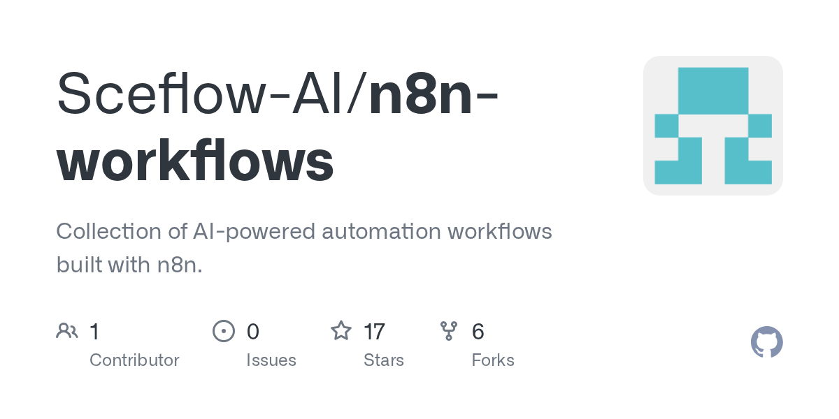 n8n-workflows: collection of AI-powered automation workflows built with n8n.