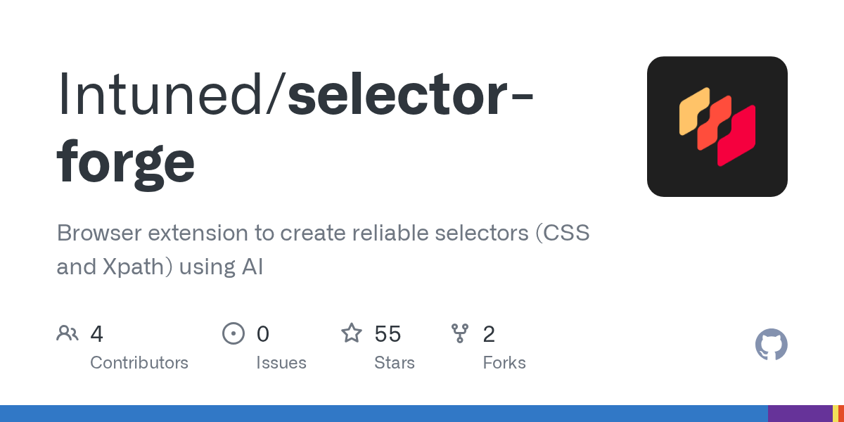 Intuned/selector-forge: selector Forge is a standalone browser extension (Chrome & Firefox