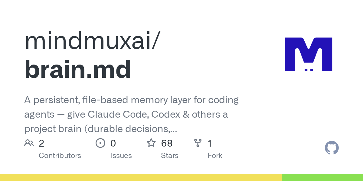 mindmuxai/brain.md: toolkit, not a brain itself