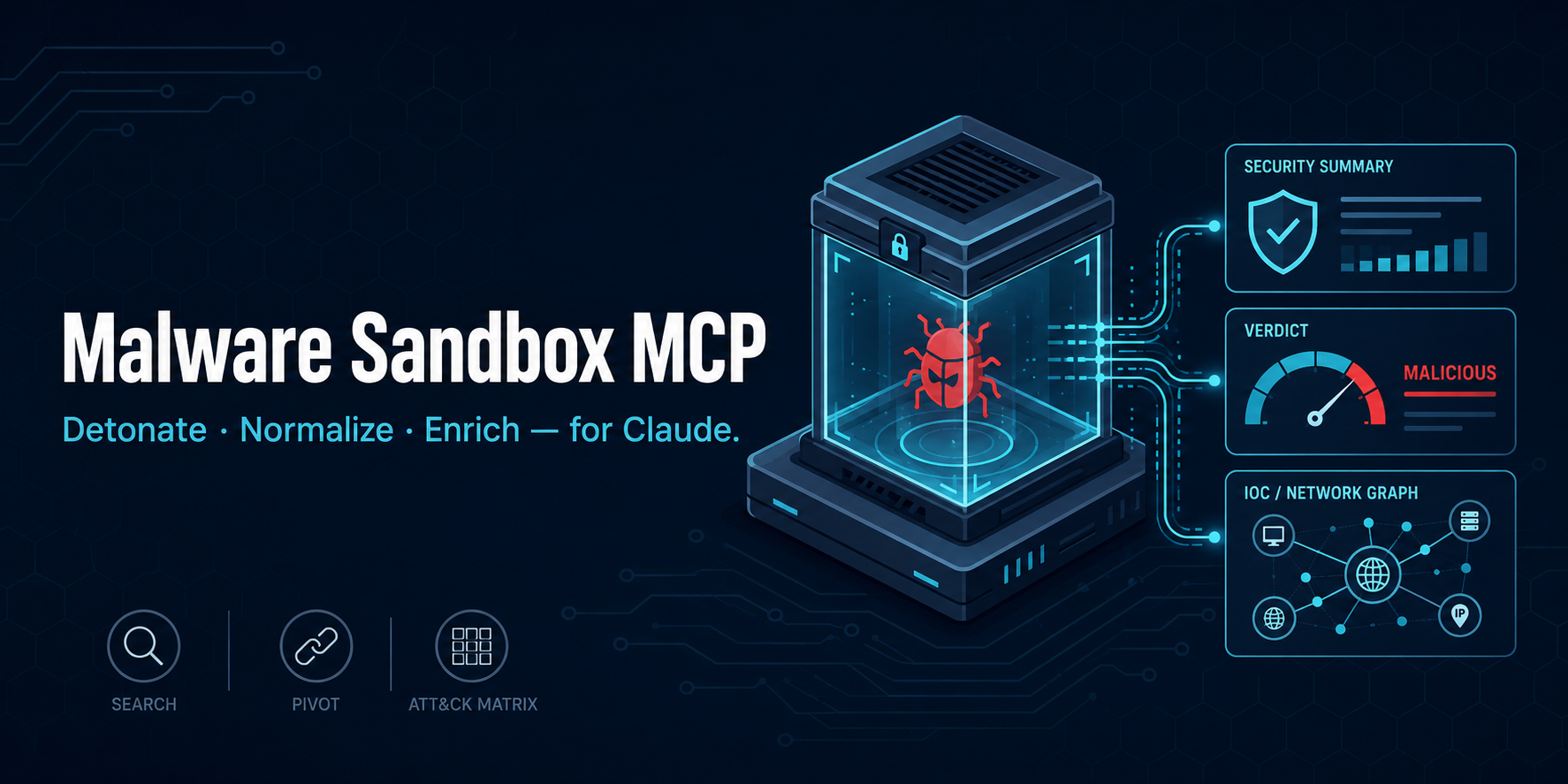 mukul975/malware-sandbox-mcp: detonate suspicious files and URLs in cloud malware sandboxes — and pull back
