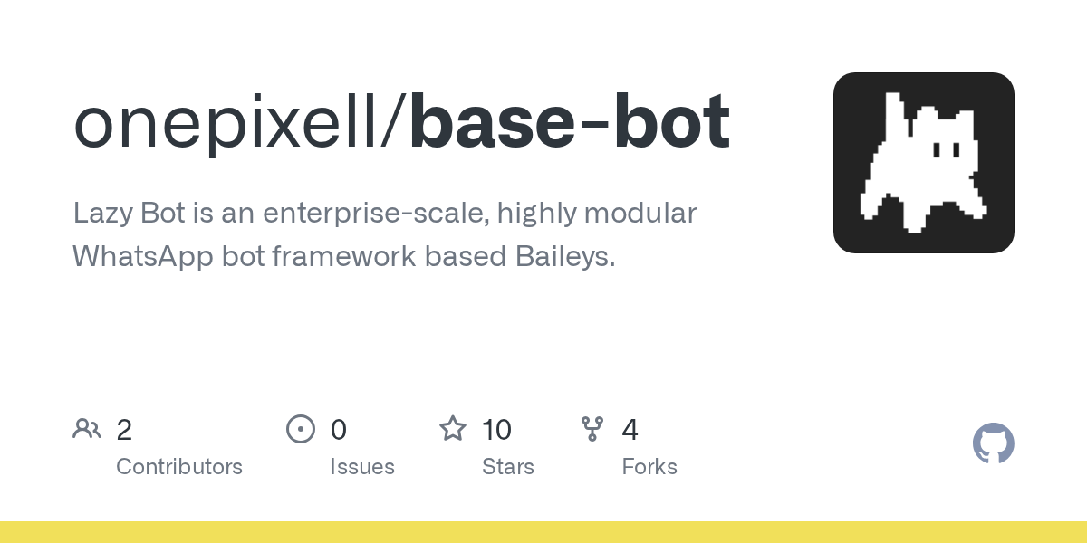 onepixell/base-bot: open-source project for self-hosters