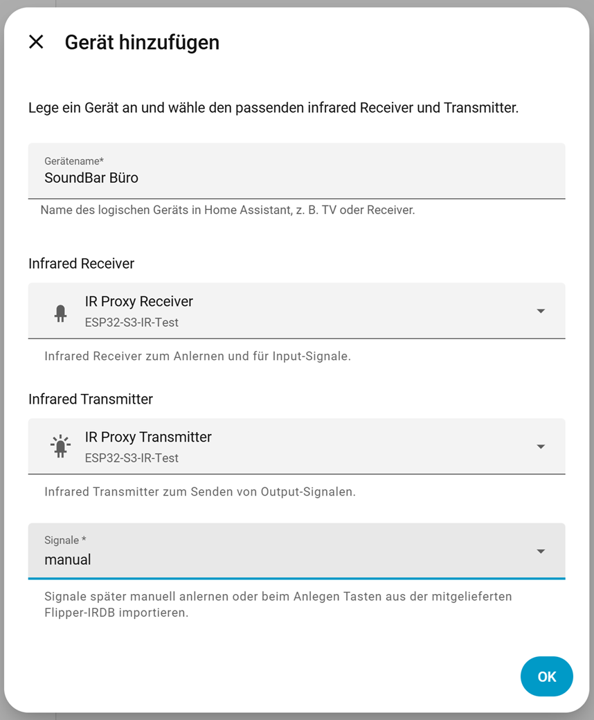 smarthome-yourself/shys_remote: home Assistant integration to learn, store and replay remote control