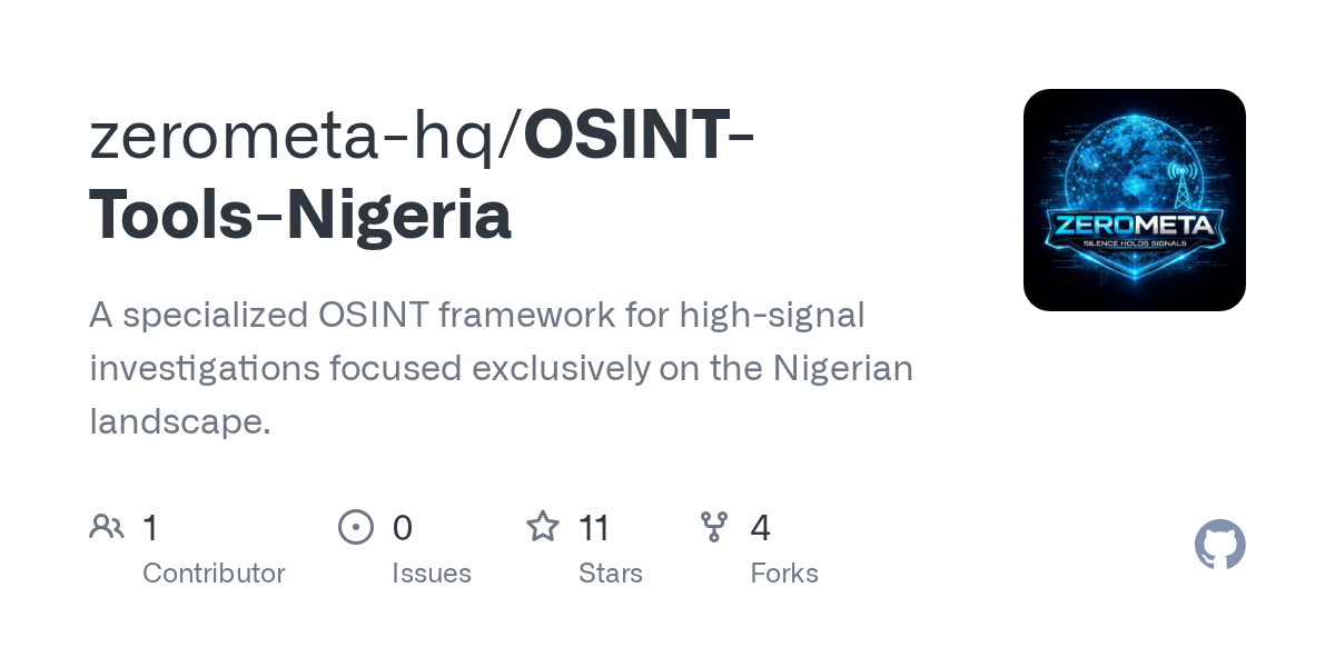 zerometa-hq/OSINT-Tools-Nigeria: A Curated Directory of Nigerian OSINT Resources