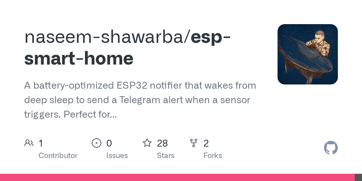naseem-shawarba/esp-smart-home: A low-power ESP32 security guard with Telegram alerts