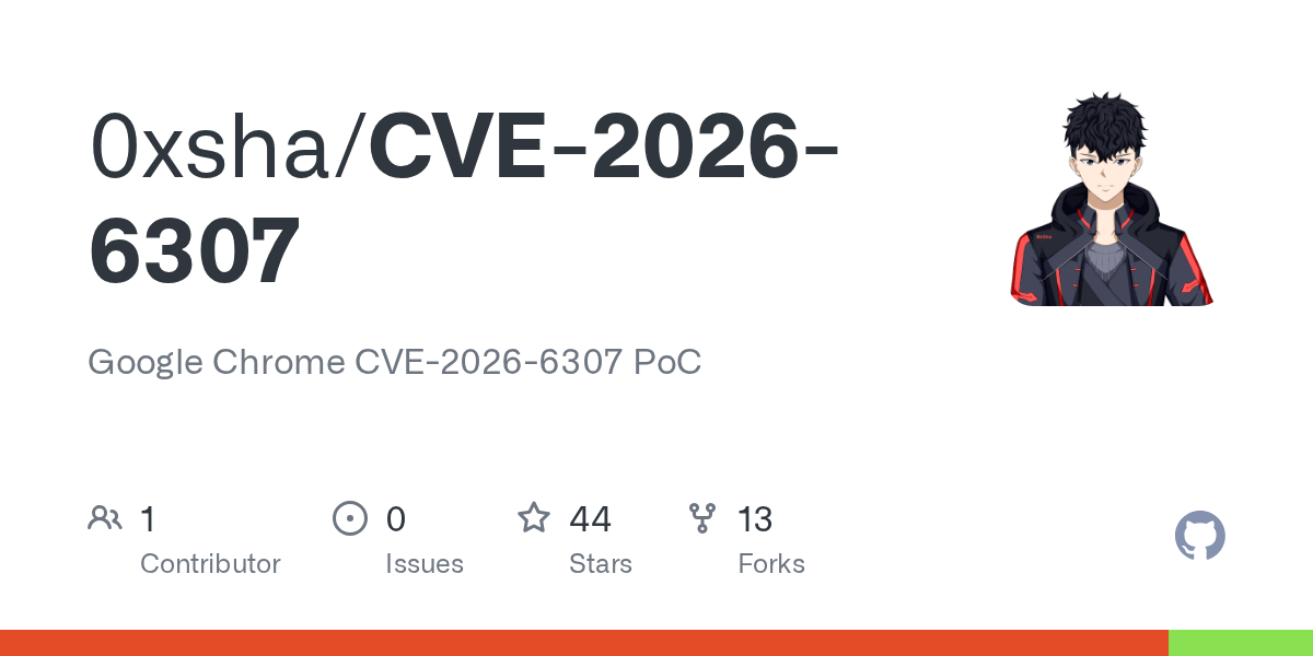 0xsha/CVE-2026-6307: PoC Exploits for V8 JS-to-Wasm Deoptimization Type Confusion