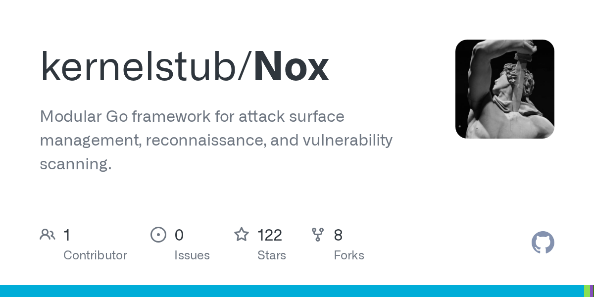 kernelstub/Nox: A Go-Based Attack Surface Management and Vulnerability Scanner