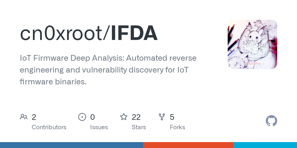 cn0xroot/IFDA: Automated Reverse Engineering and Vulnerability Discovery for IoT Firmware
