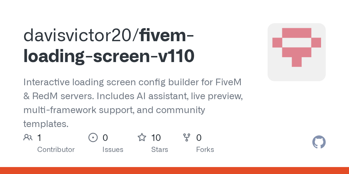 davisvictor20/fivem-loading-screen-v110: A Custom Loading Screen Toolkit for FiveM