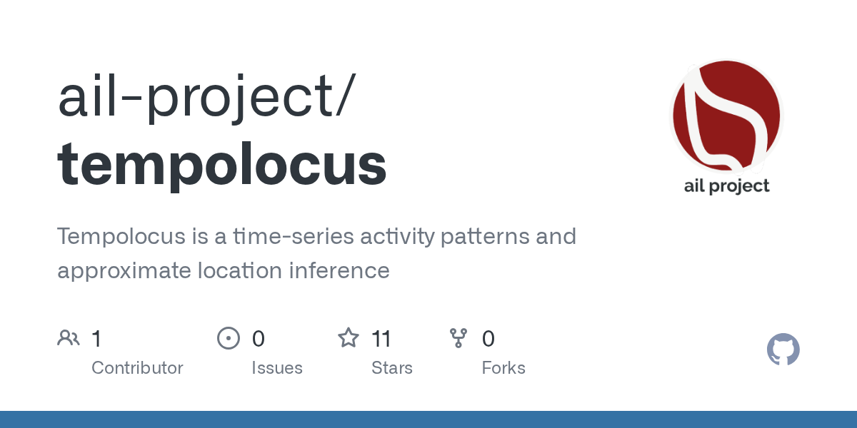ail-project/tempolocus infers locations from time-series activity patterns