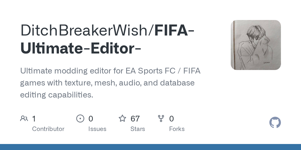 DitchBreakerWish/FIFA-Ultimate-Editor-: fIFA Ultimate Editor is the most advanced modding suite for EA